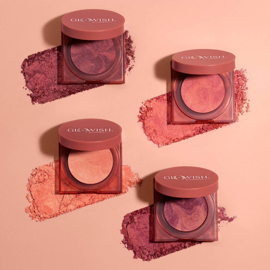 Huda Beauty GloWish Cheeky Vegan Blush Powder 01 Healthy Peach